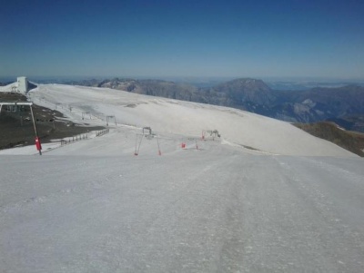 The glacier at Les 2 Alpes in France