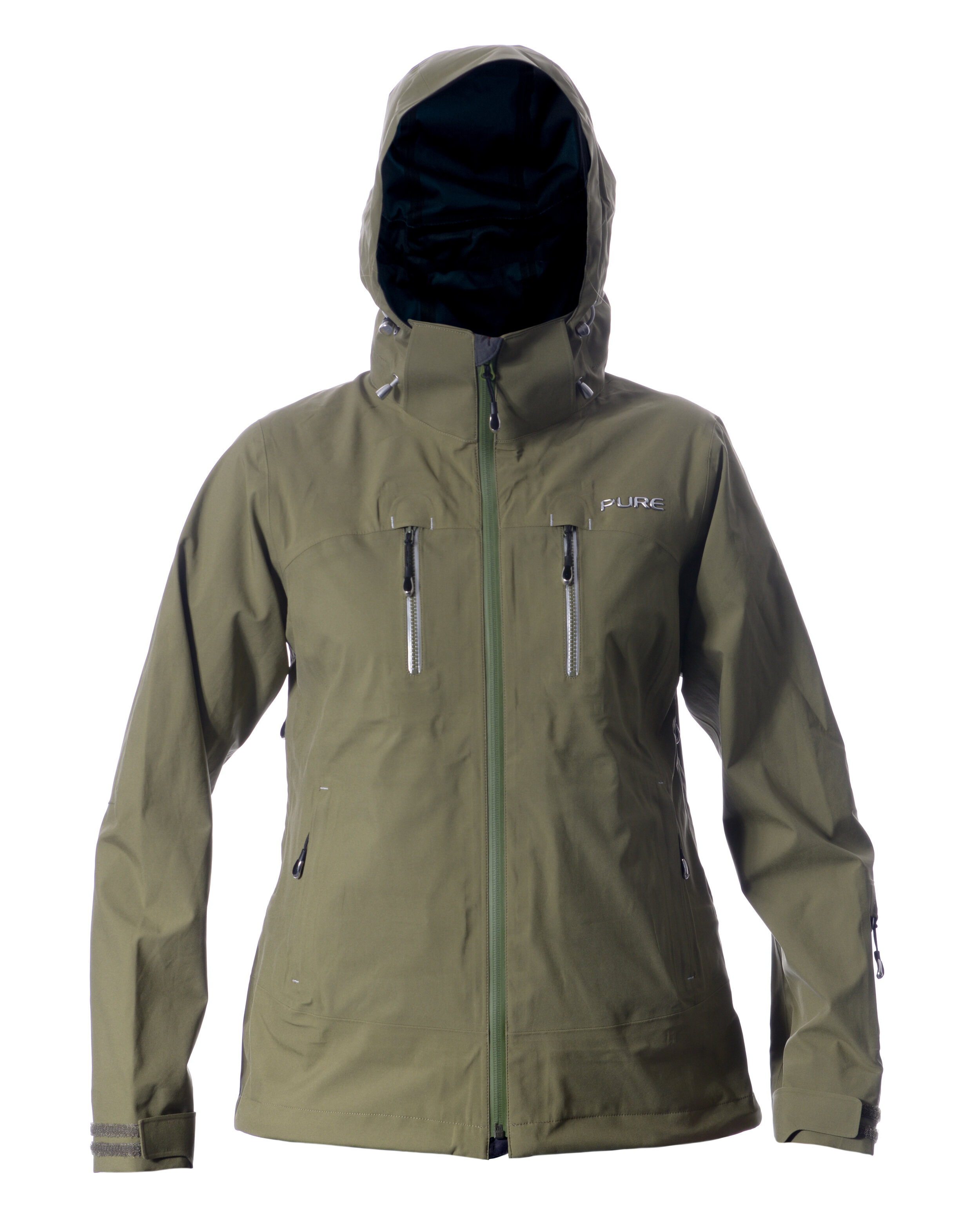 CLEARANCE Pure Mountain Monte Rosa Women's Shell Jacket- Khaki 6-14