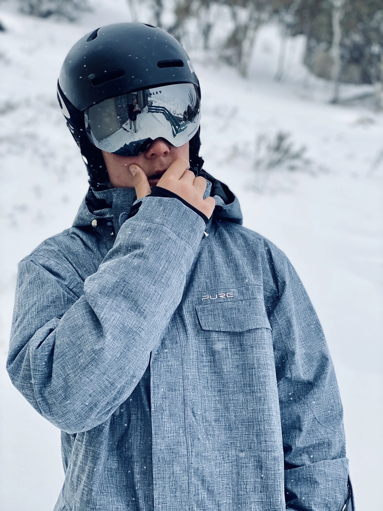 Buy Pure Riderz Northstar Men's Snow Ski Jacket- Denim Heather