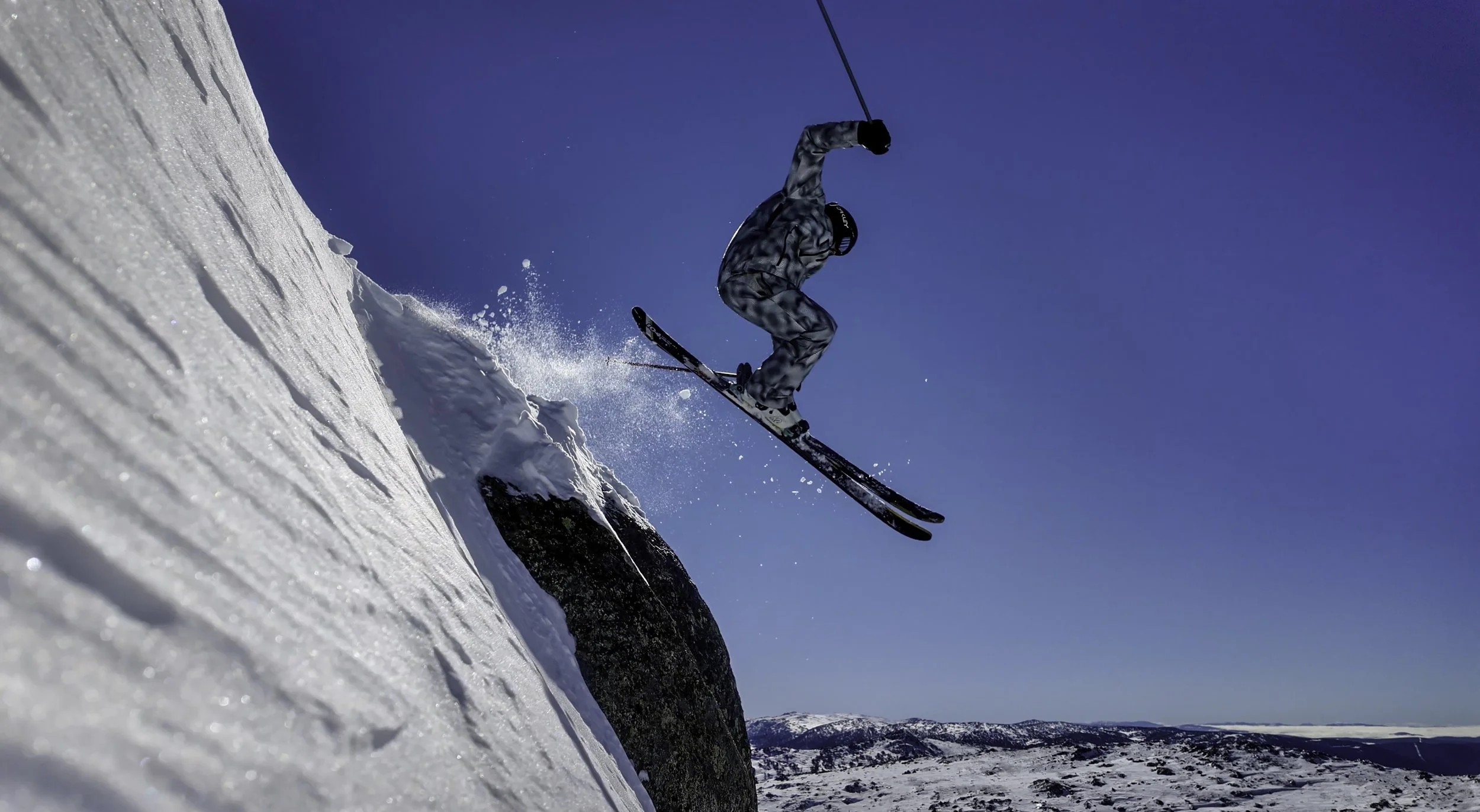 Jamie Ashcroft- Pure Ambassador in our new Pure Snow Warpline 30k jacket and pant.