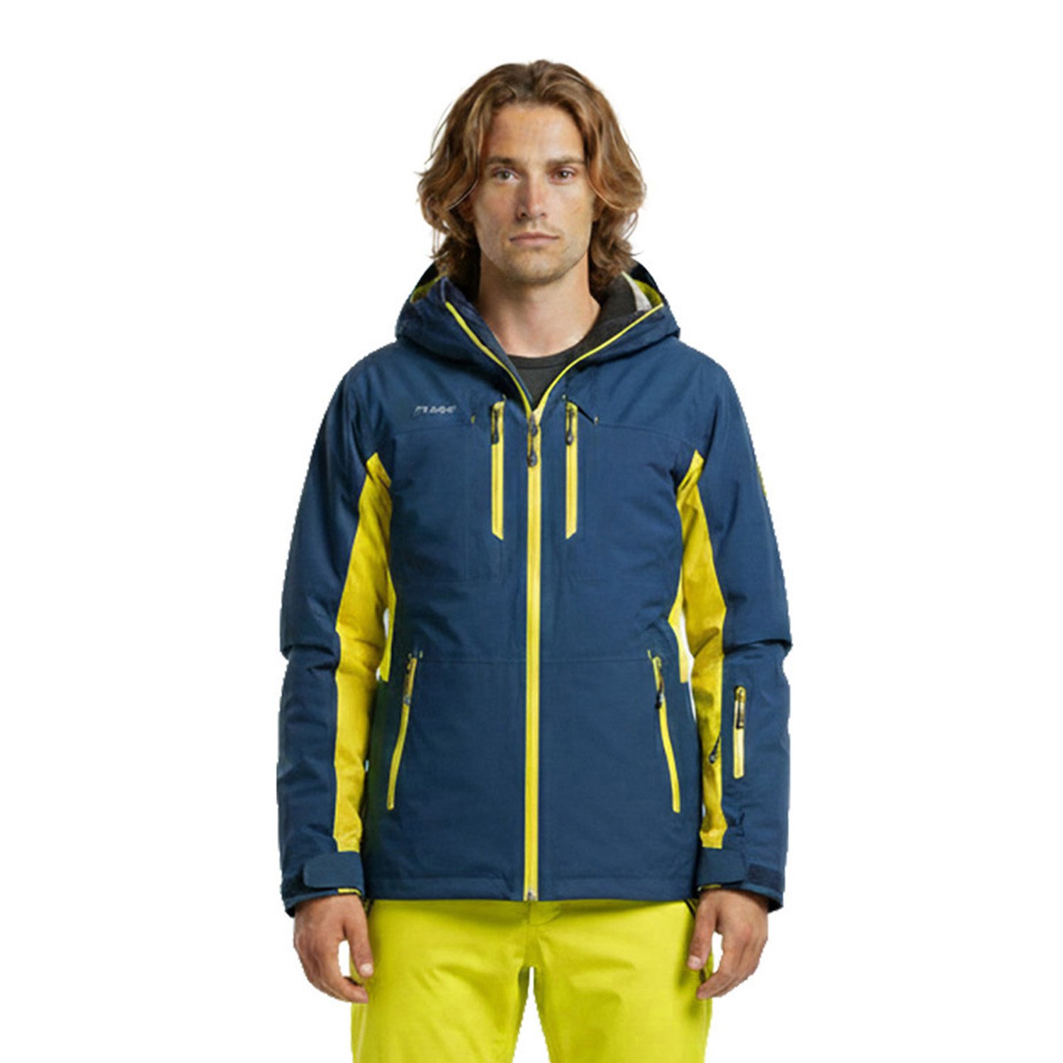 Clearance Pure Snow Hokkaido Men's Jacket- Navy/Sulphur