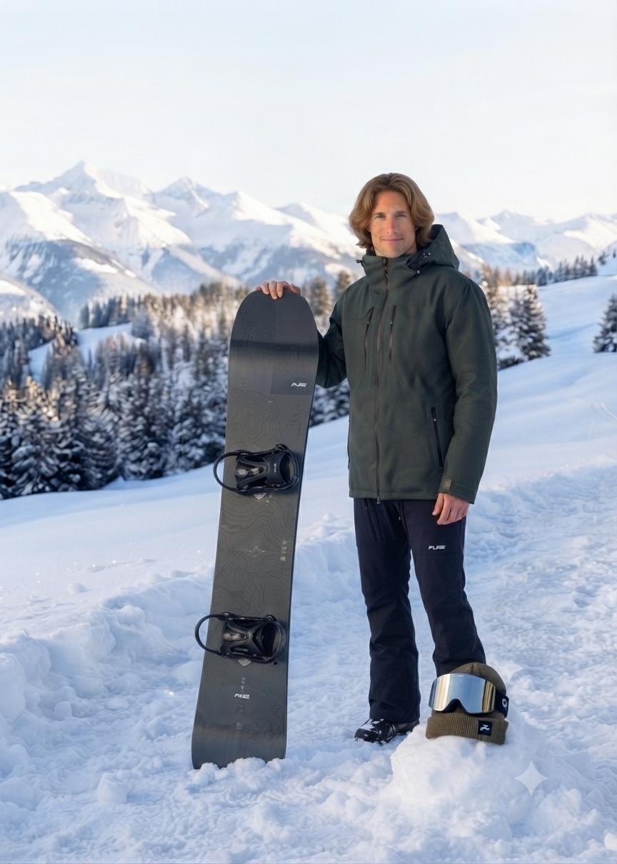 New Pure Snow 30K  Corbet's Men's Jacket- Warpline Vulcan Print