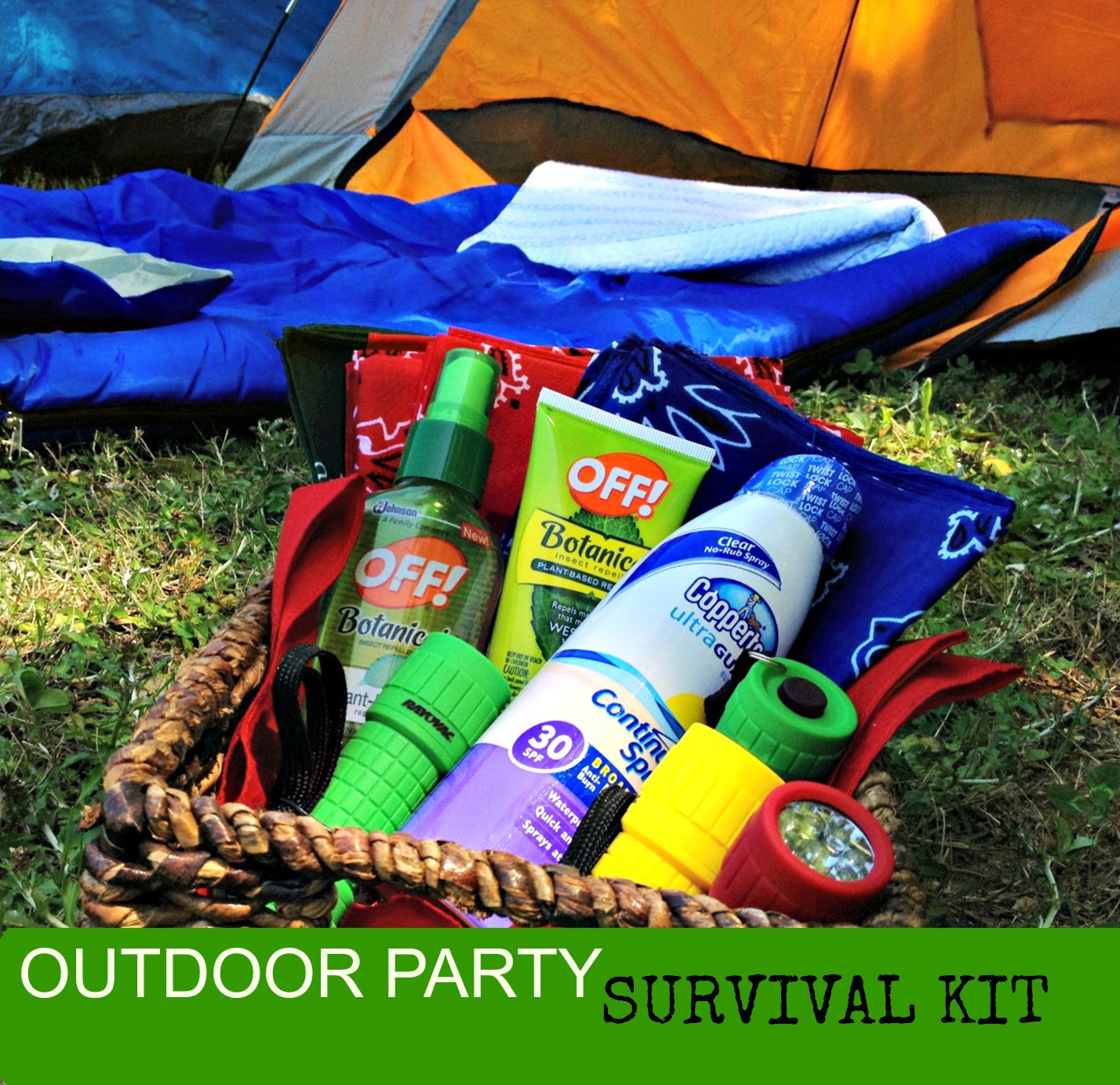 Outdoor Party Survival Kit for Guests