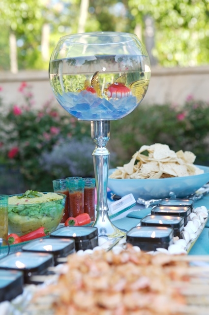 Easy Centerpiece Globe Or Cylinder With An Ocean Or Beach Theme