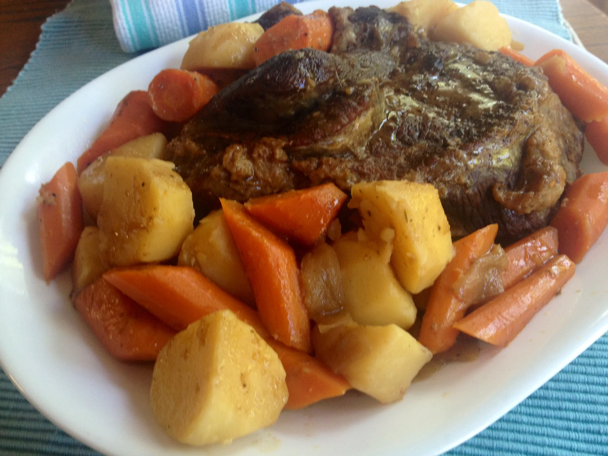 SUNDAY POT ROAST WITH ONIONS, CARROTS, AND POTATOES — Martie Duncan