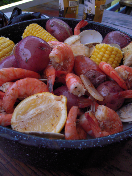 one pot seafood boil for a party MartieDuncan.com