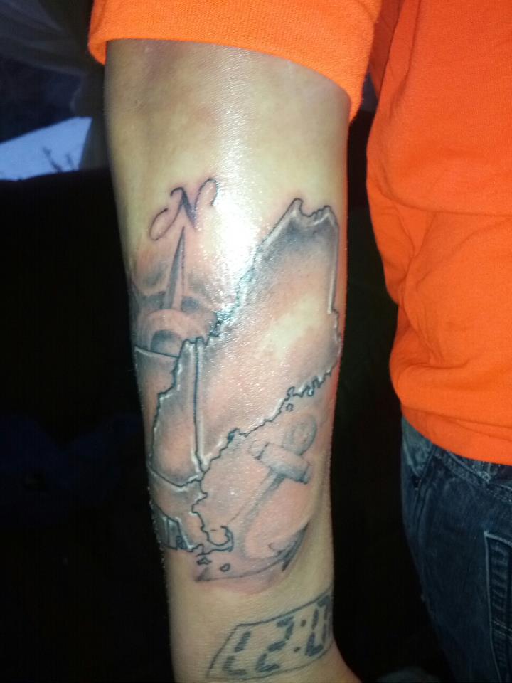 Michele's New England tattoo