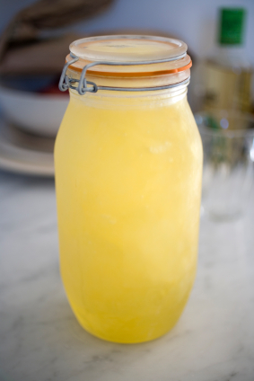 Homemade lemon liqueur or limoncello is easy to make!