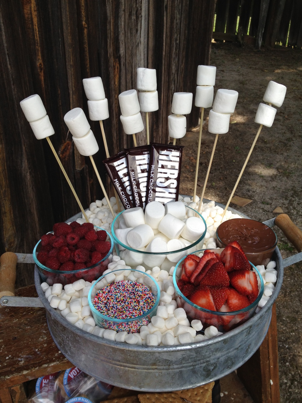 Make a S'mores bar for your weekend get-togethers!