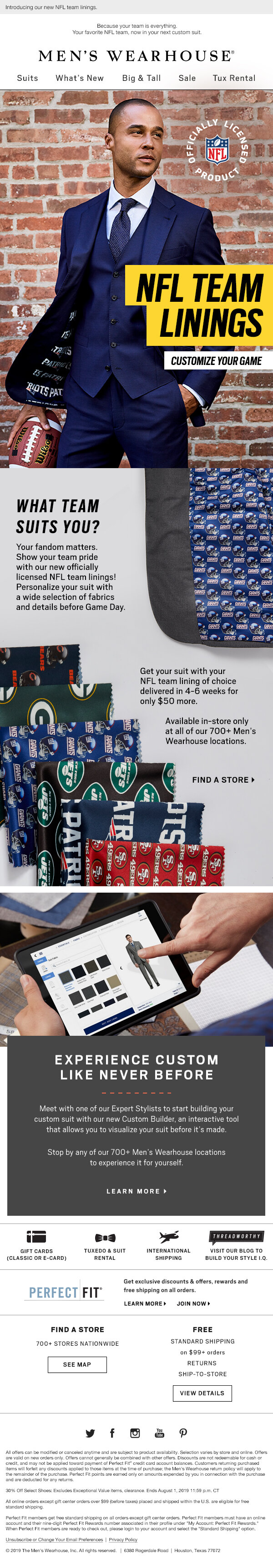 Men's Wearhouse NFL Partnership (Copy)