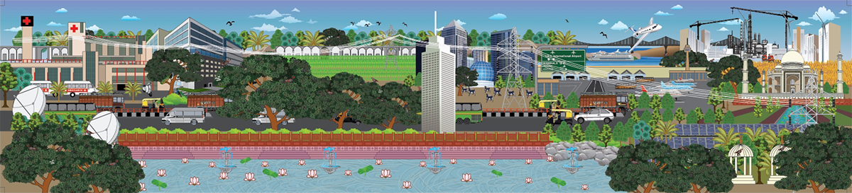 Graphic Banner, The world Economic Forum, Davos, 2014
