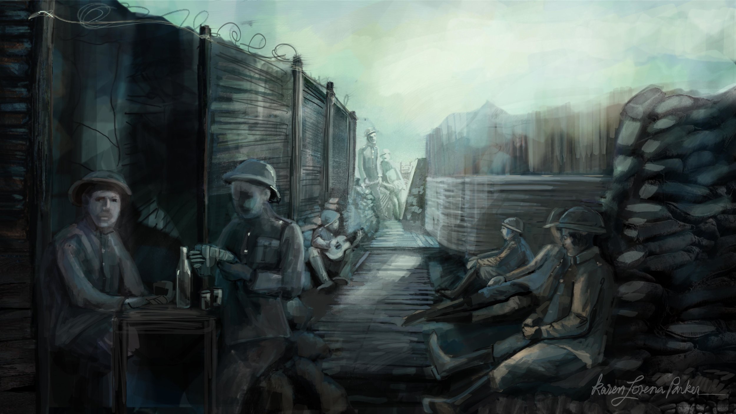 Send Us Smokes: Trenches concept