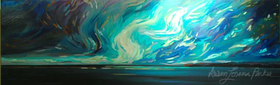 Aurora tempestua | KaREN LORENA PARKER | 24" X 72"