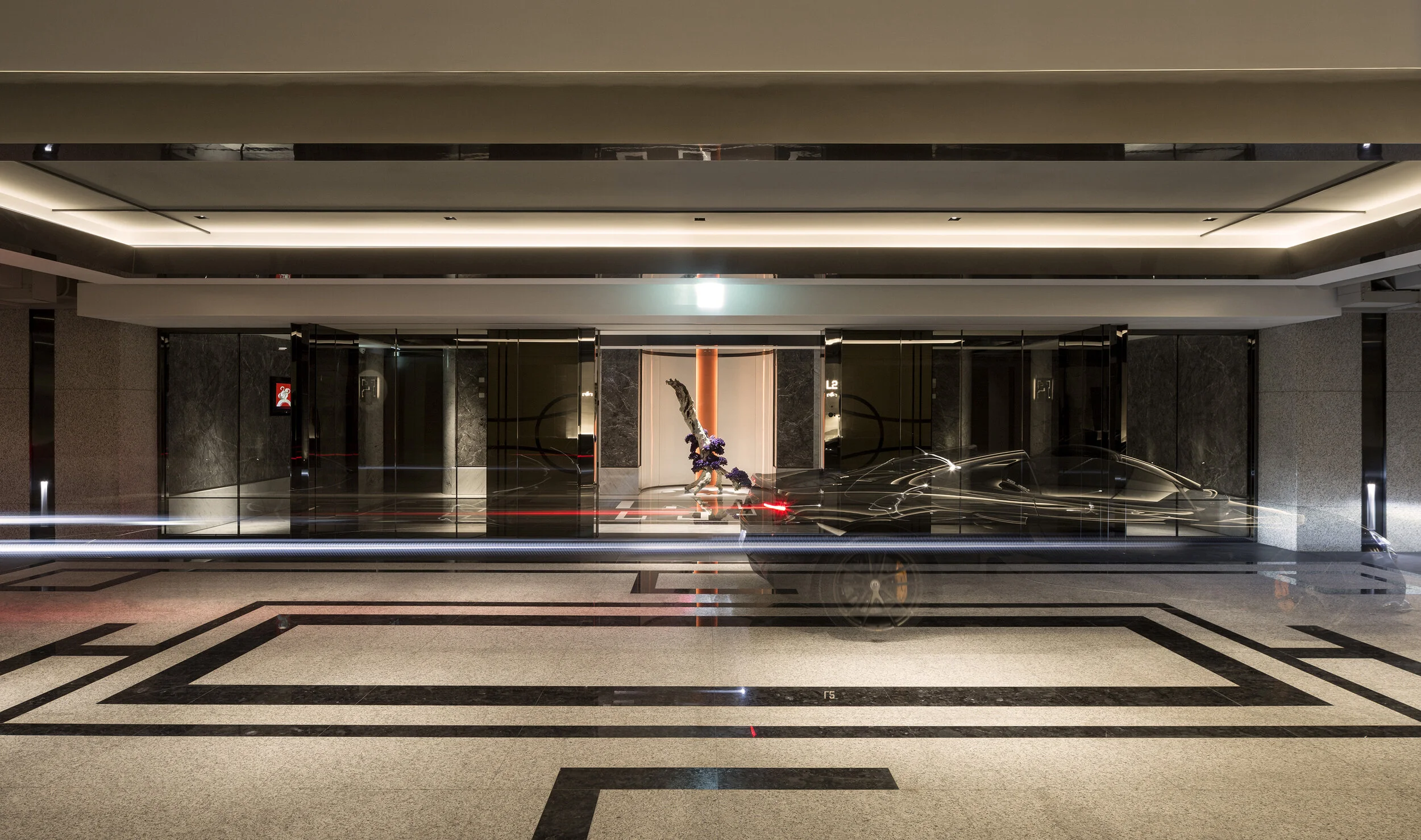residential lobby taipei -  olivier marceny interior design photography