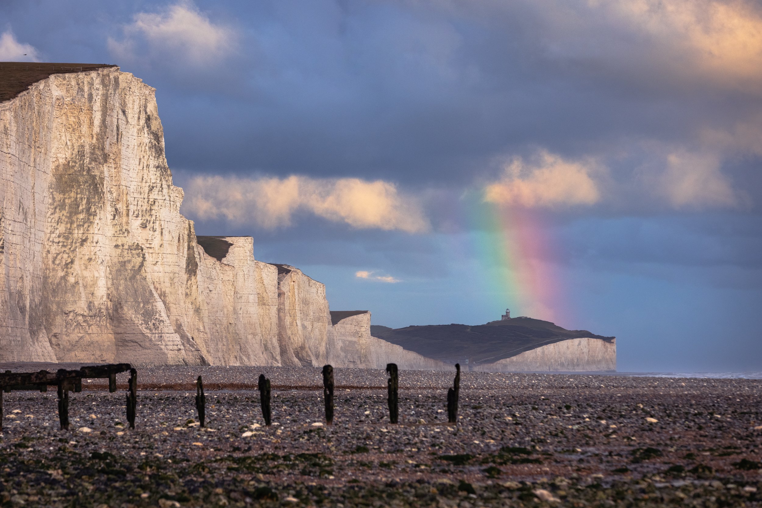 Rainbow over the Seven Sisters Cliffs