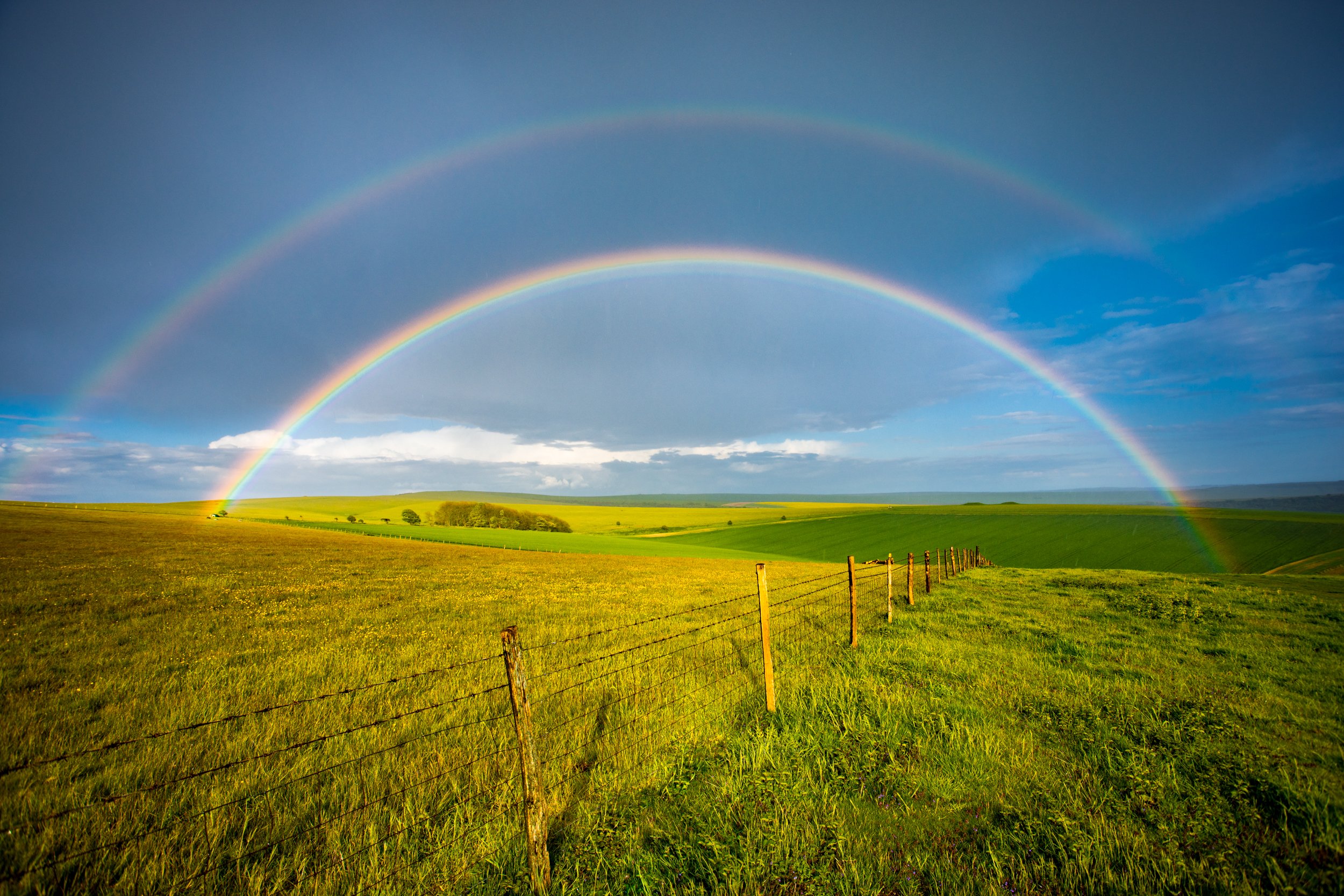 Firle Beacon rainbow