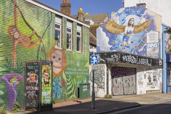 Brighton graffiti alley photography