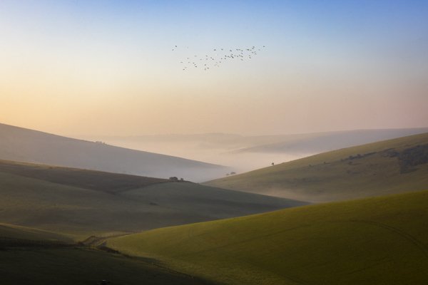 South Downs sunrise landscape photography