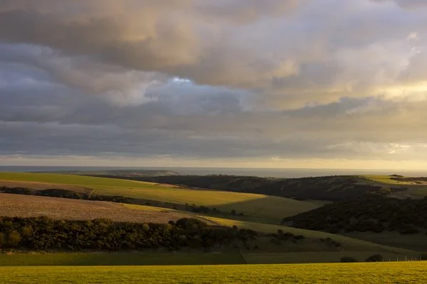 South Downs dramatic sky landscape photography