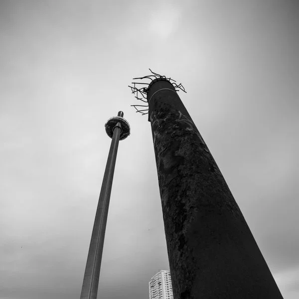 British Airways i360 black and white photography