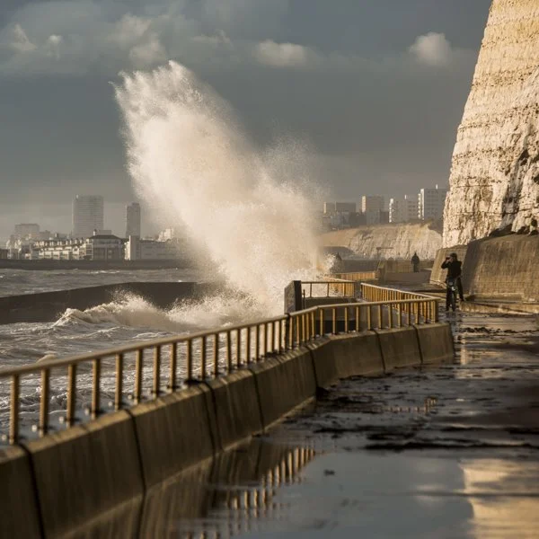 Undercliff Walk storm photography
