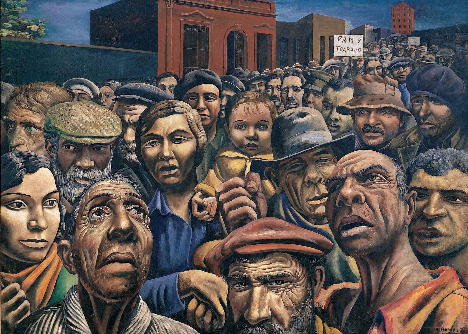 Manifestacion , by Antonio Berni (1934)