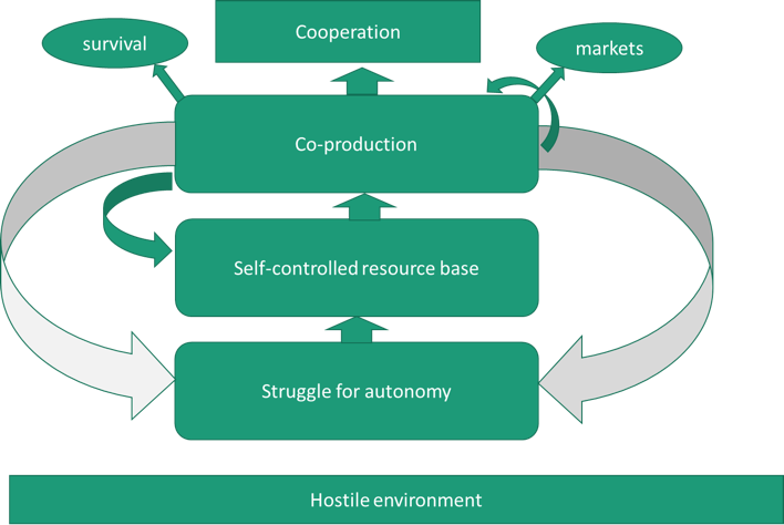 Choreography of Peasant Condition (adapted from Van der Ploeg 2008)
