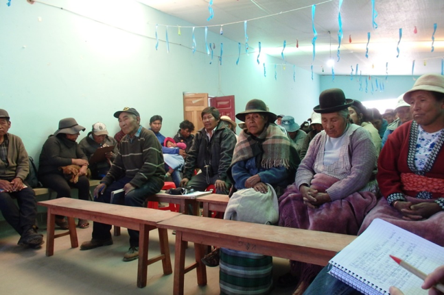 Meeting of the cooperative SOPROQUI, community of Aguaquiza, Nor Lipez (Photo: Maurice Tschopp)