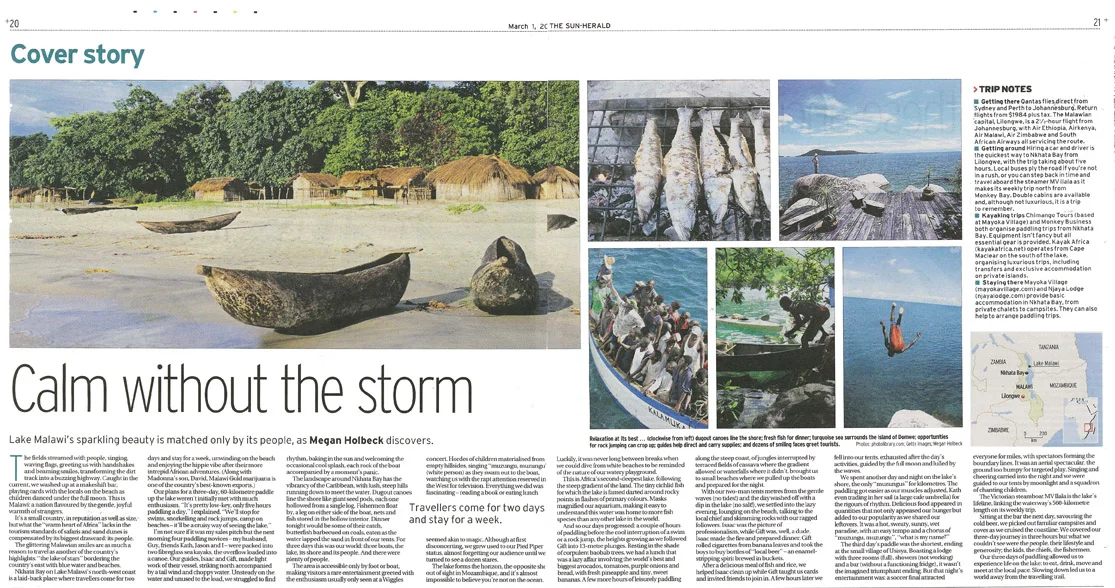 Cover story and centre spread.