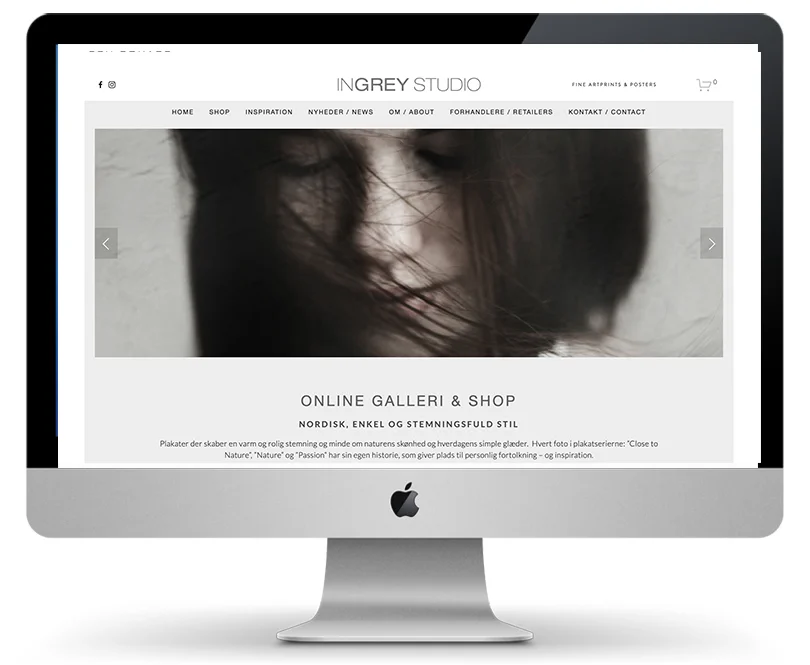 INGREY STUDIO Webshop og visuel identitet