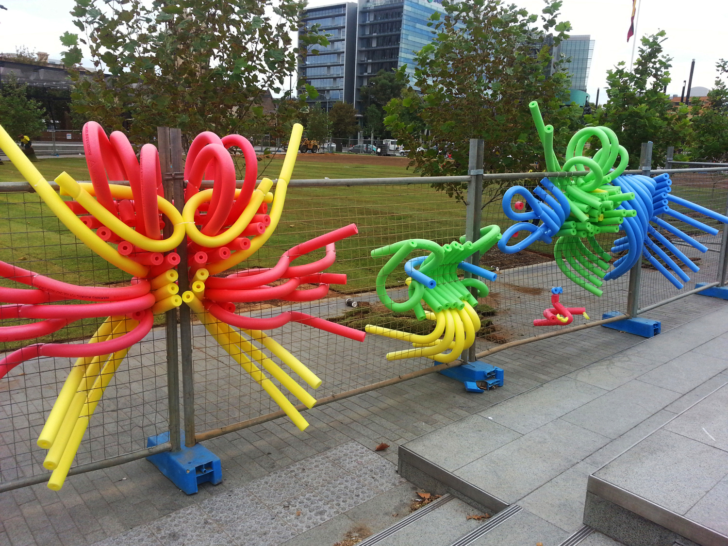 pool noodle-creatures-fence art.jpg