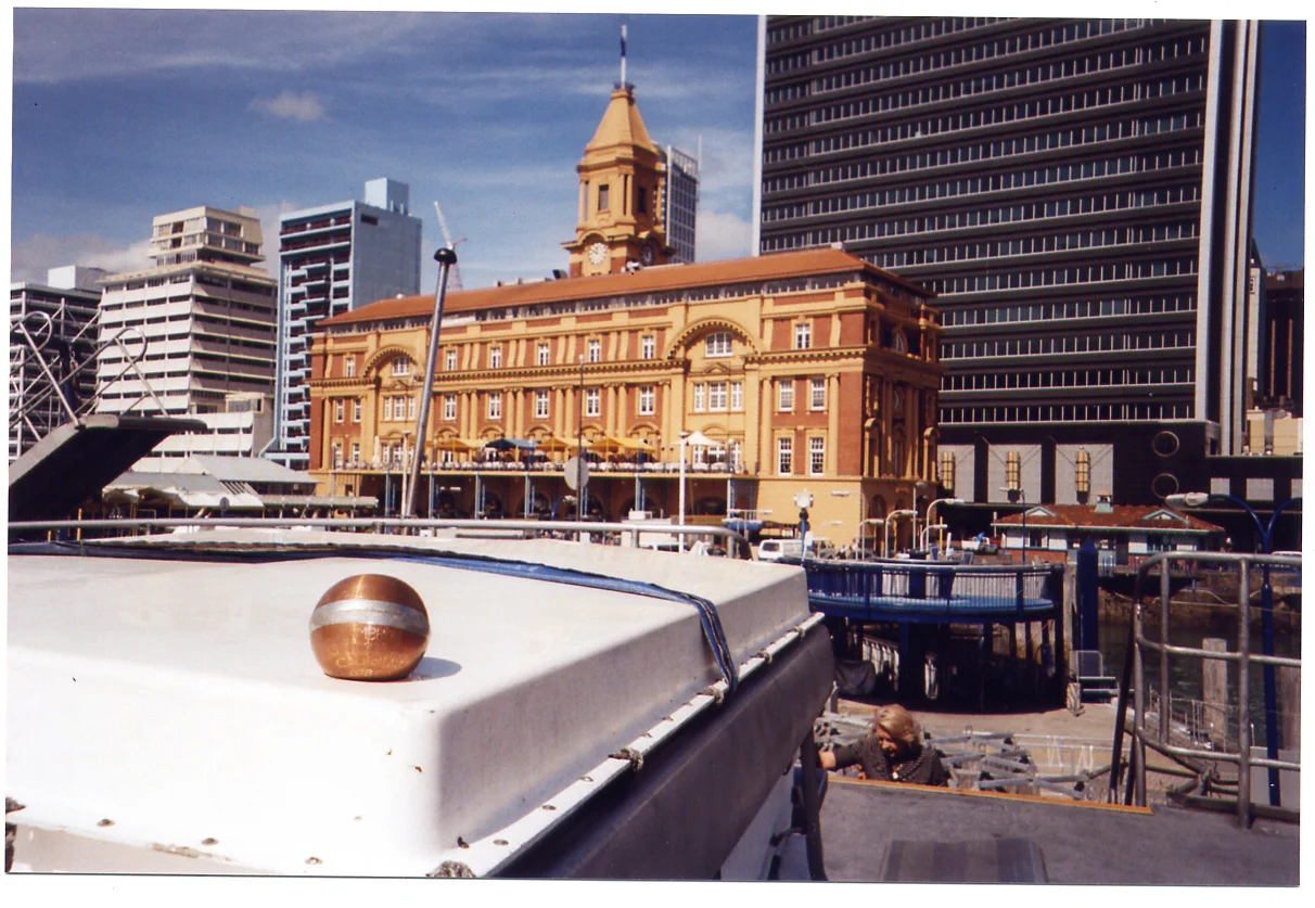 Sphere #6 in Auckland, New Zealand before heading out on the boat.