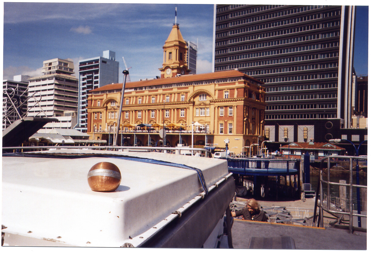 Sphere #6 in Auckland, New Zealand before heading out on the boat.