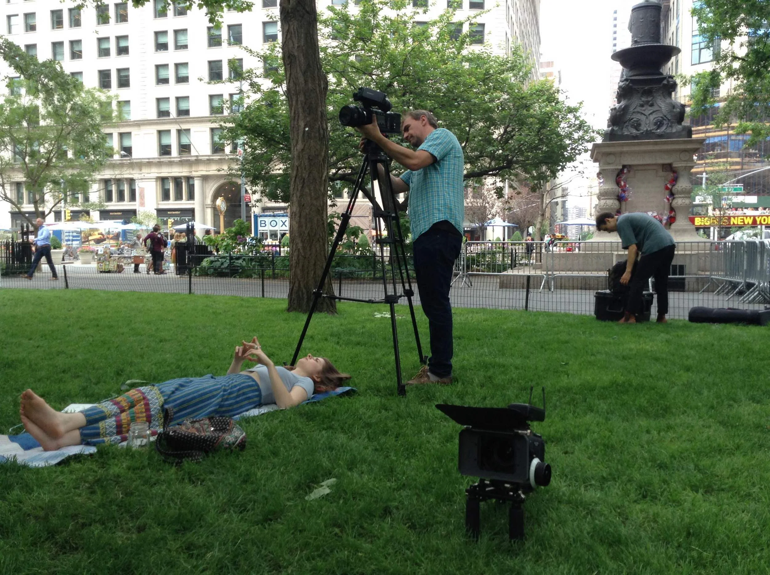 Shooting with the mighty Sony F5. 
