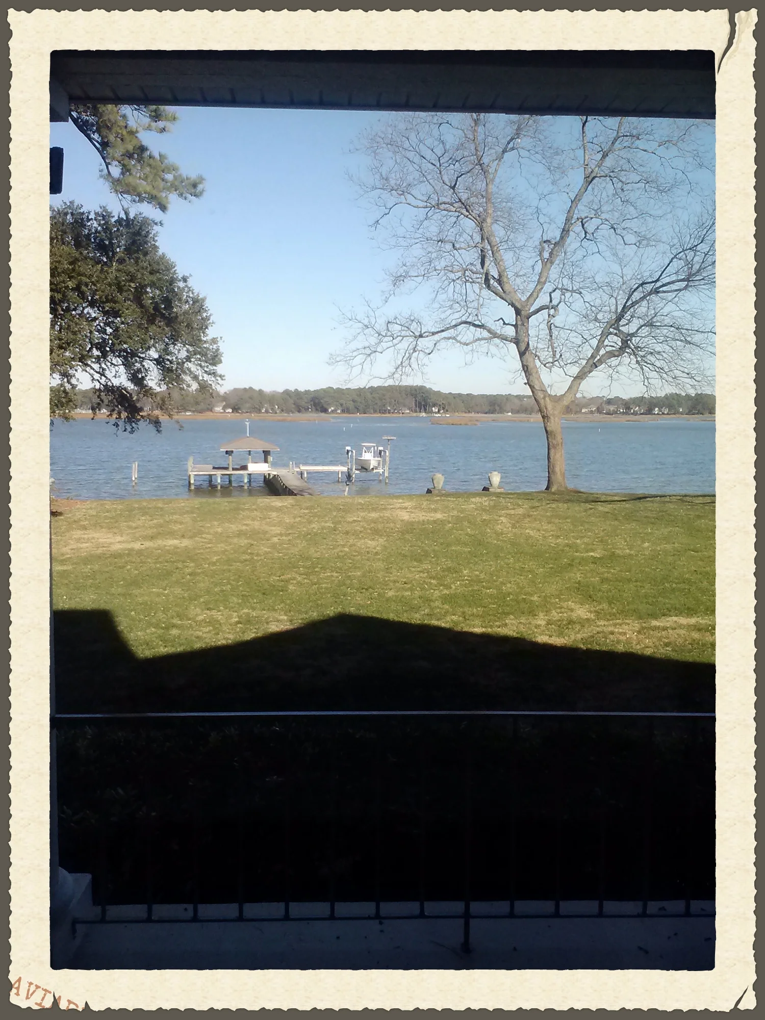 View of Lynnhaven River from porch of Sea Breeze