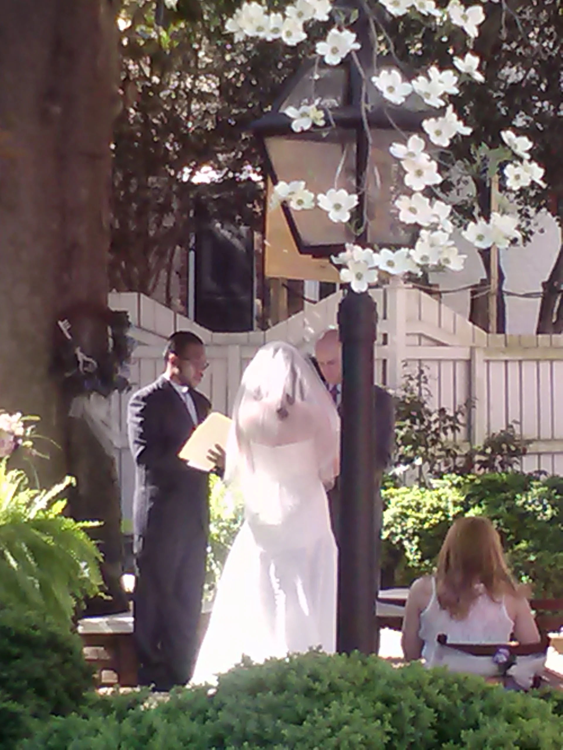 April wedding the Museum Garden