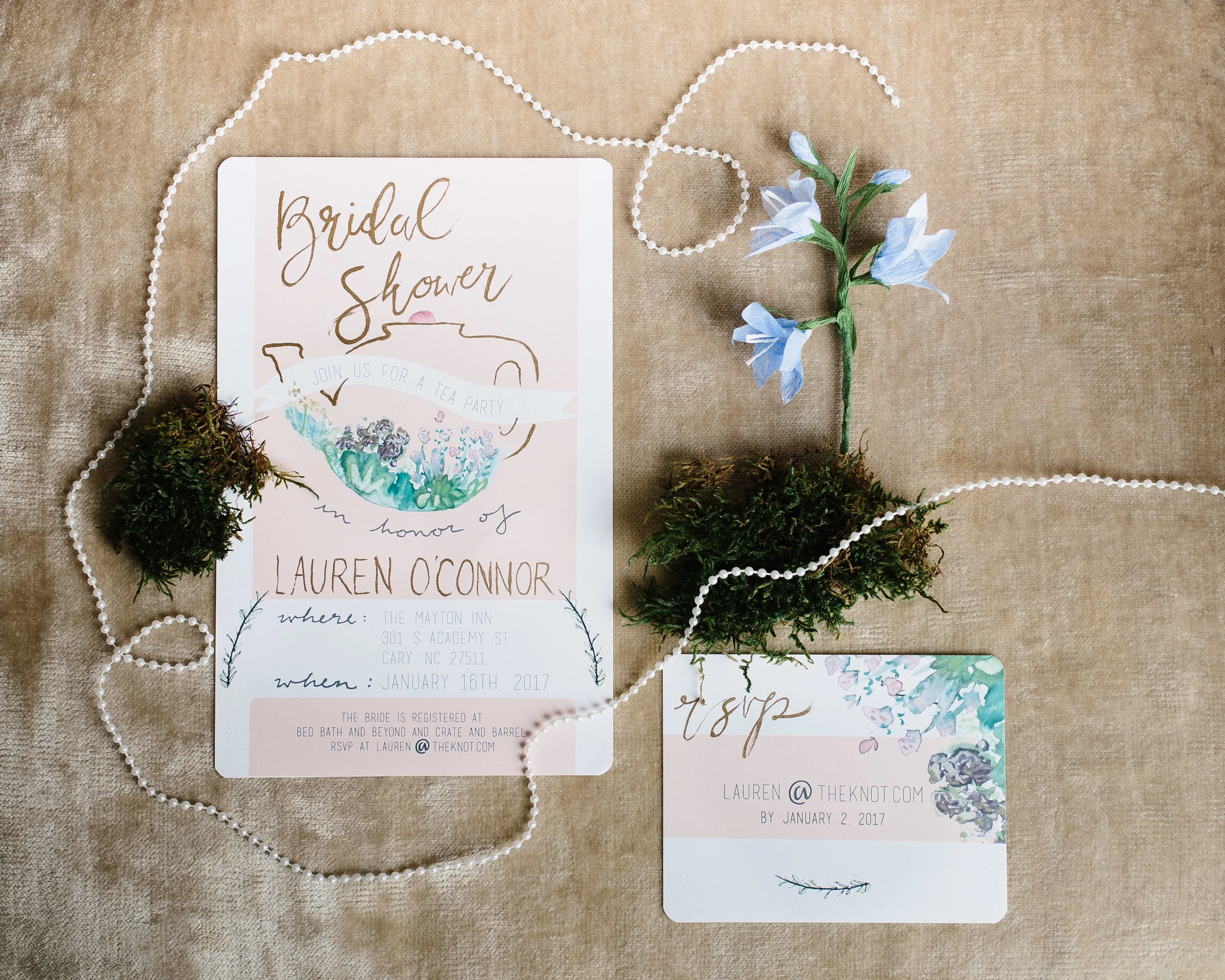 Styled Bridal Shower Tea Shoot