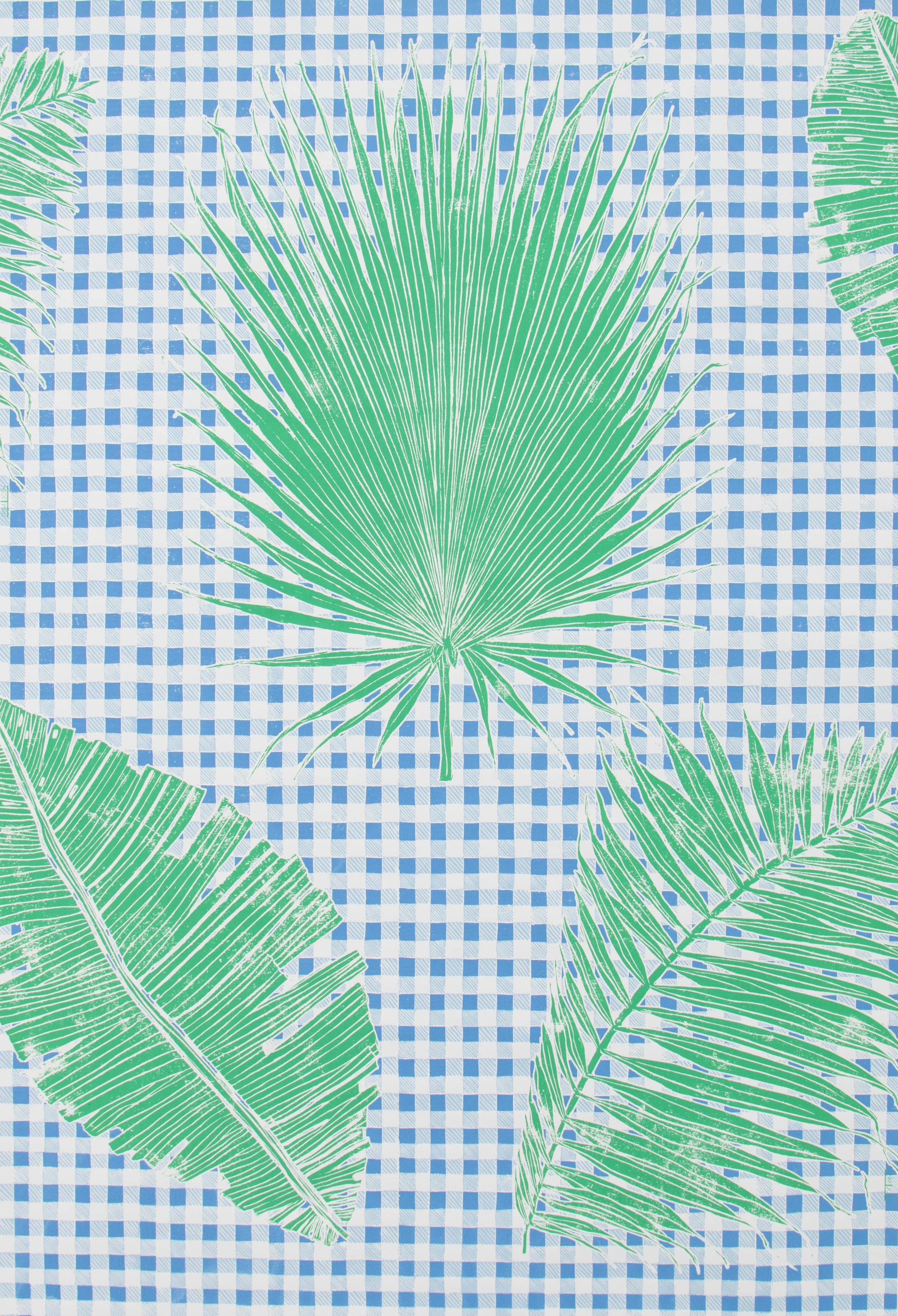 GINGHAM JUNGLE I BLUE CHIP DAY