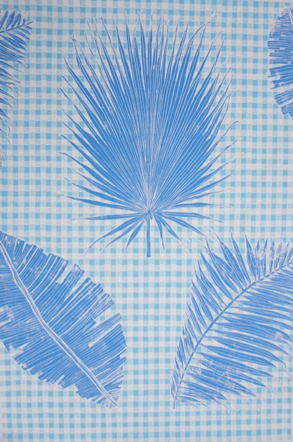 GINGHAM JUNGLE I LAPIS