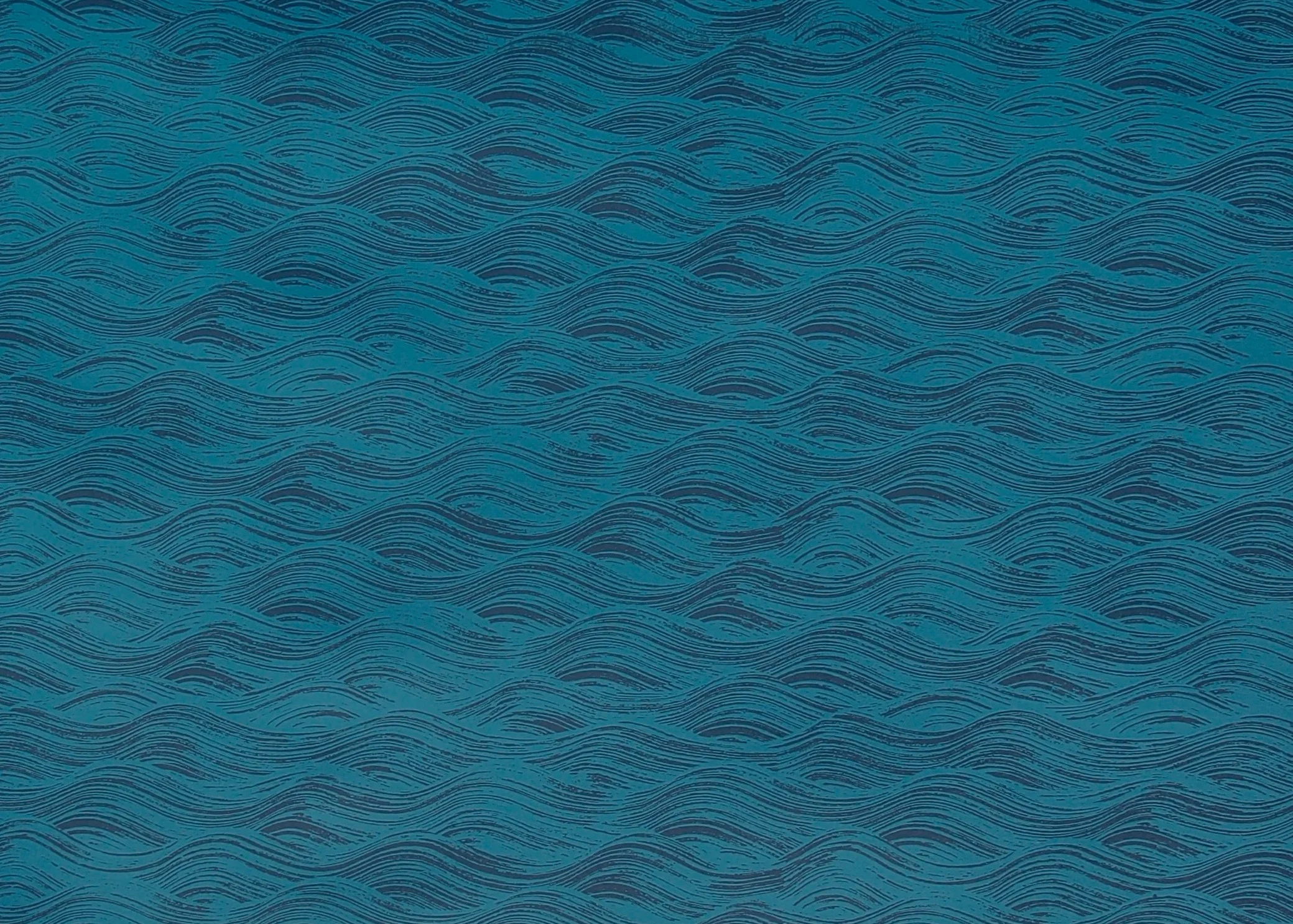 PAINTED WAVE I AZURE
