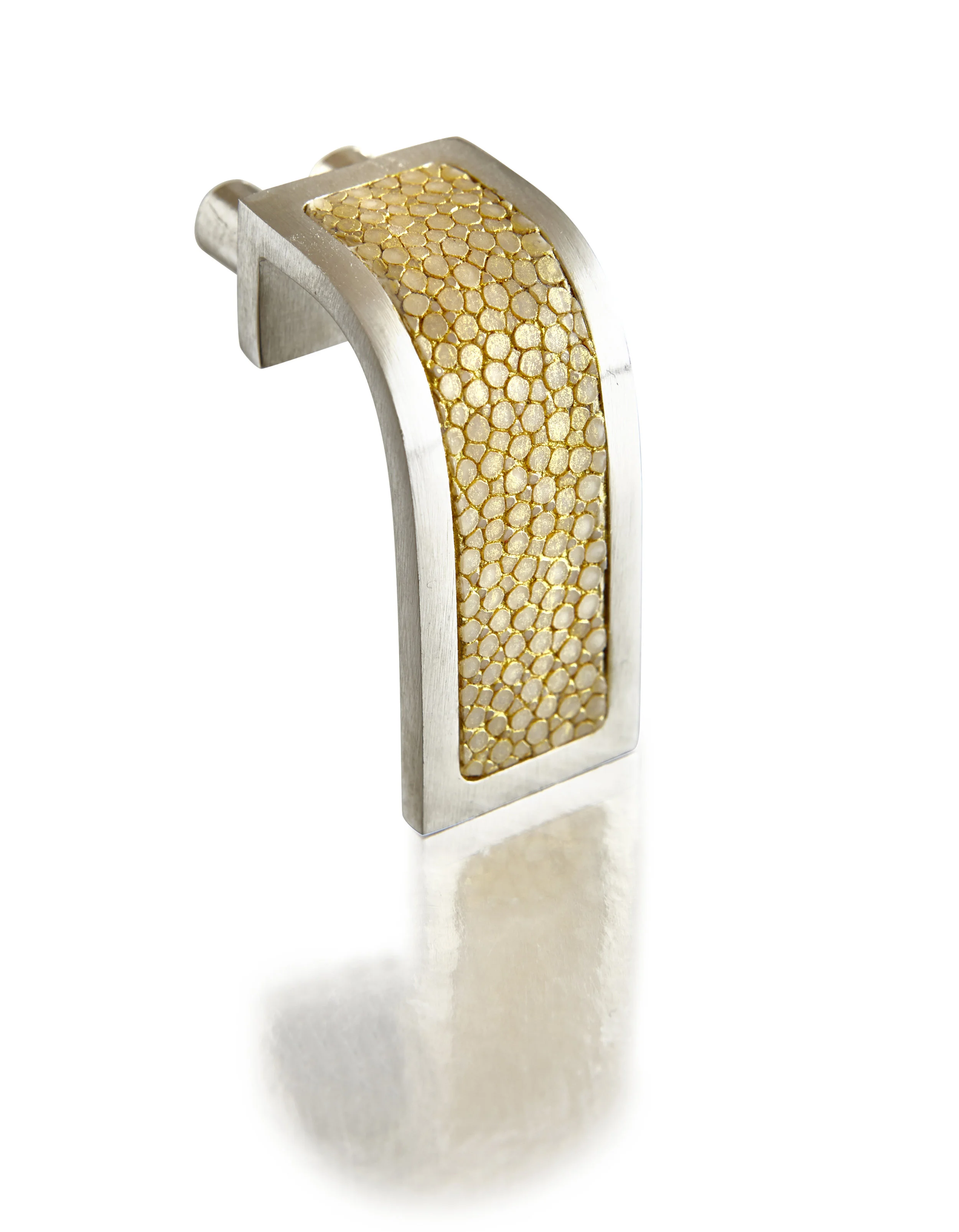 WATERFALL PULL I ALABASTER I CAVIAR Polished Nickel