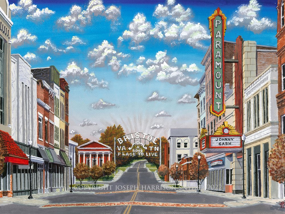 Set of 10 Note Cards - State Street, Bristol, Virginia/ Tennessee — Joseph  Harrison Snyder, Artist