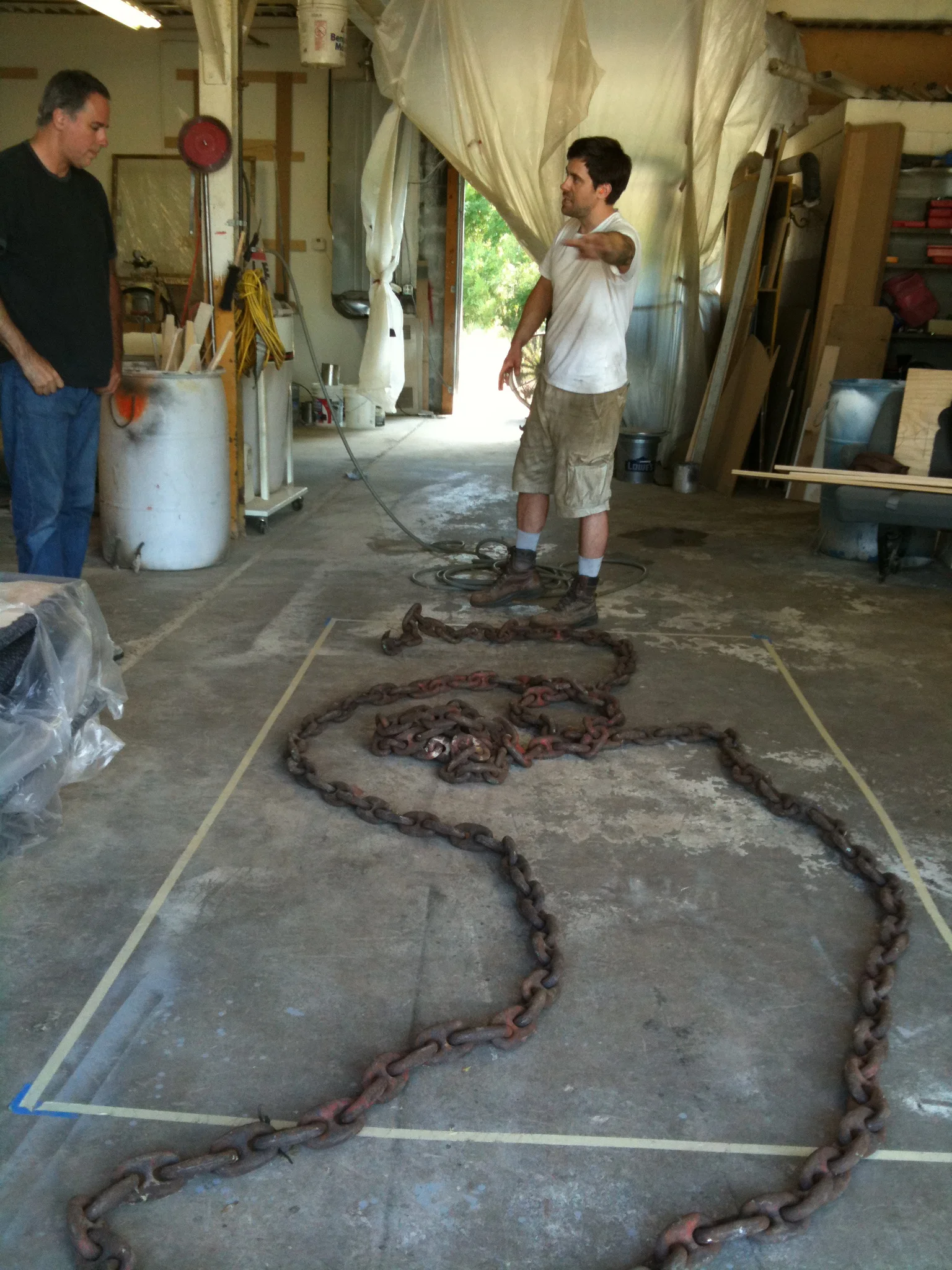 Chain sculpture process