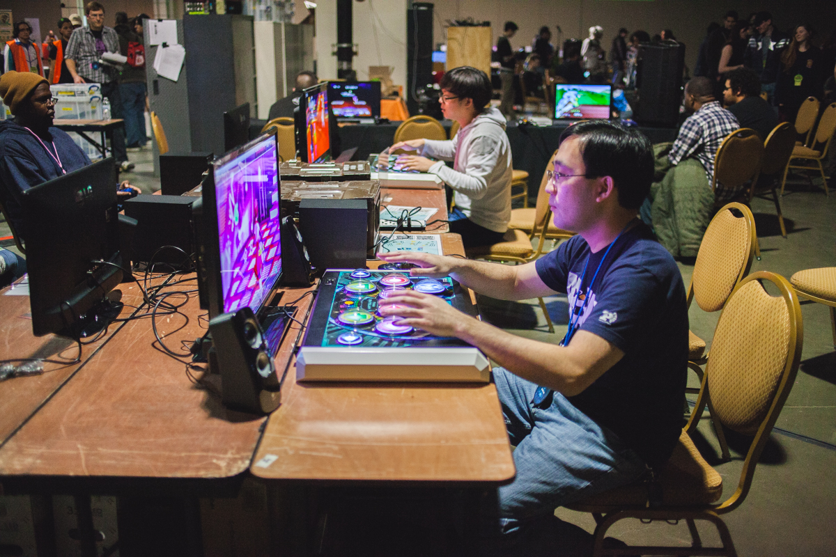 I saw many variations of games that I knew. Some that are traditional done with the feet also have controllers to be done by hand which I had no idea about.