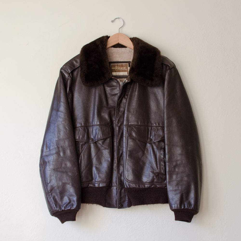 fur lined leather bomber jacket