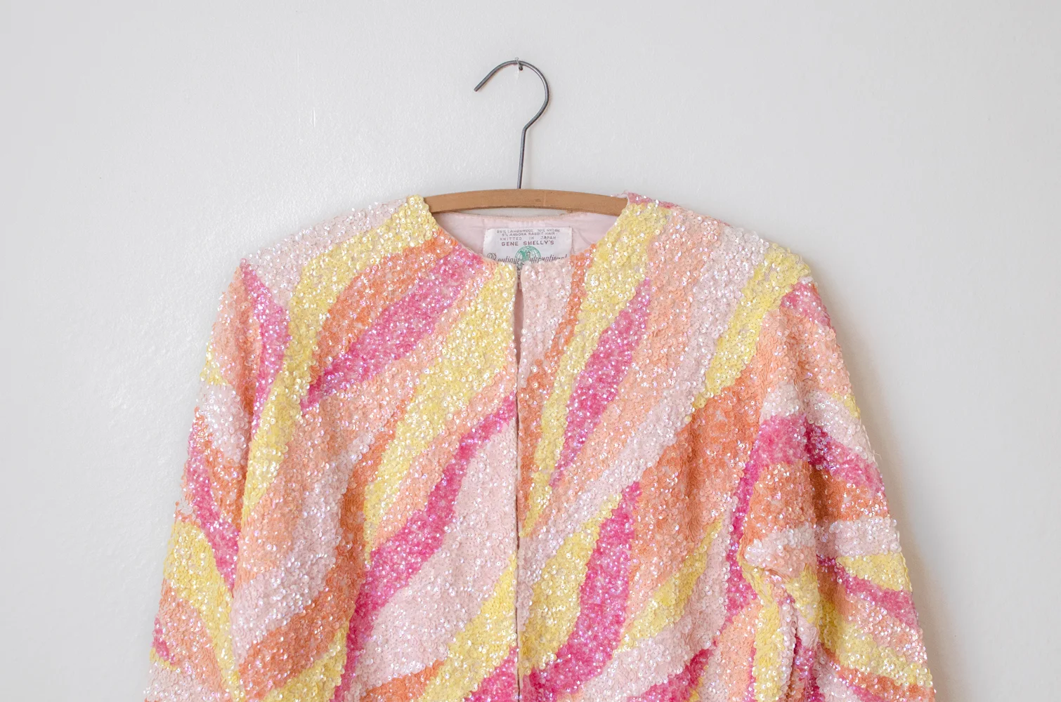 orange sequin jacket