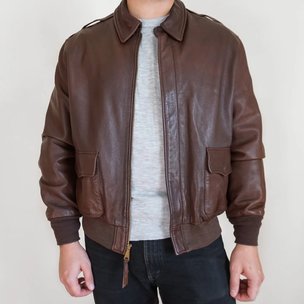 Vintage-1980s-reproduction-A2-flight-jacket-bomber-leather-2.jpg