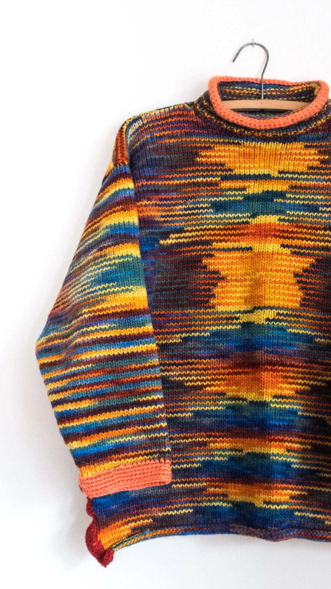 retro rainbow sweater