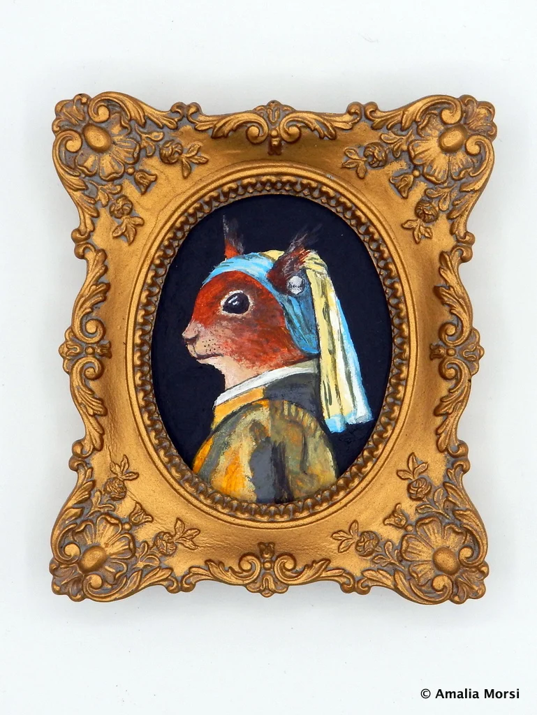 Squirrel with a Pearl Earring
