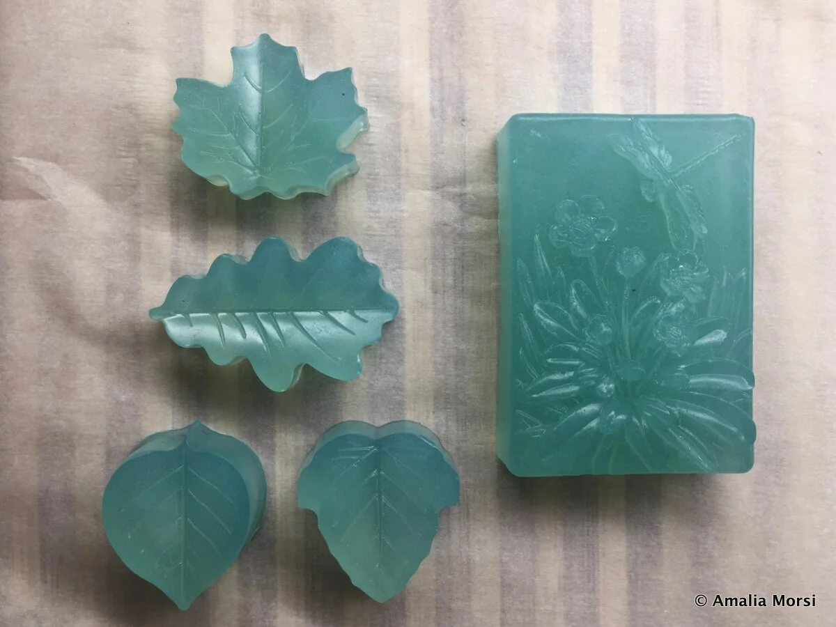 Olive Oil Glycerin Soap - Leaves and Dragonfly Bar 